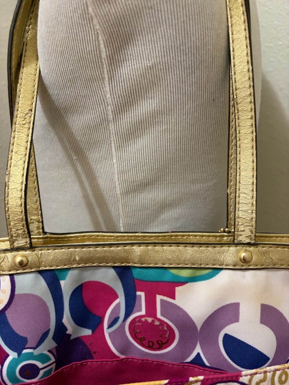 2012 Y2K Coach Poppy Graffiti Glam Tote - Picture 8 of 13